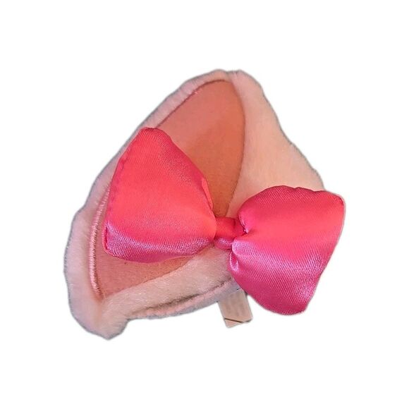 Disney Stylish Rabbit Ear Hairpin With  Beautiful Pink Bow Only 1 Is Available - Picture 1 of 6